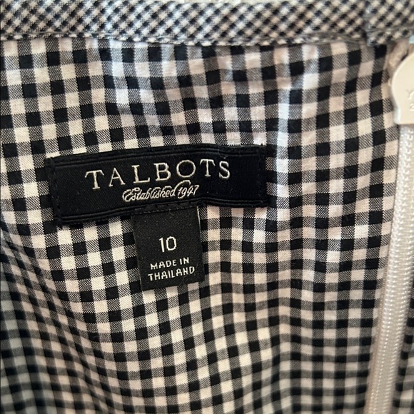 Talbots Black and White Checkered Dress - Picture 2 of 13